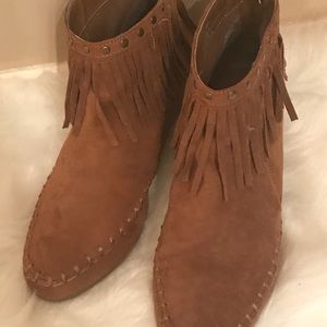 “Comes With Fringe Benefits” Booties